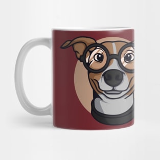 Cute dog with glasses Mug